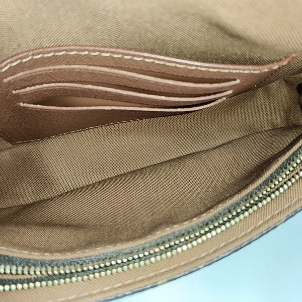 IVY Monogram Coated Canvas Brown