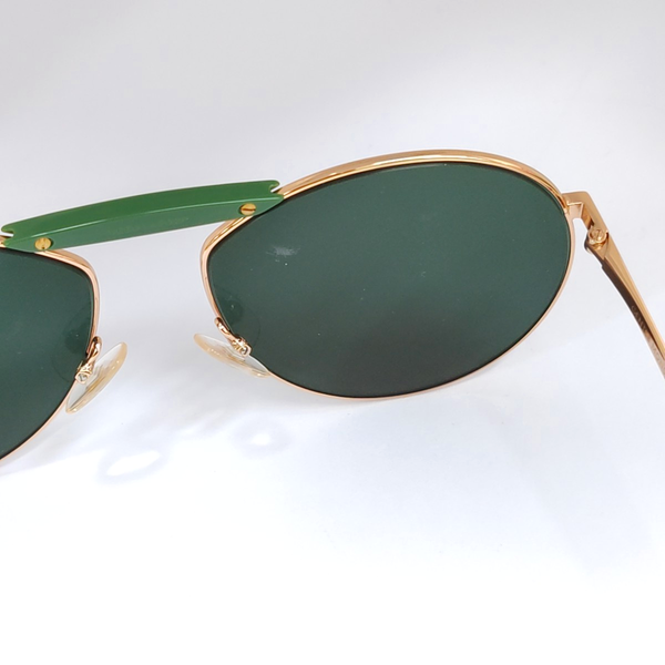 Green Synthetic Sunglasses