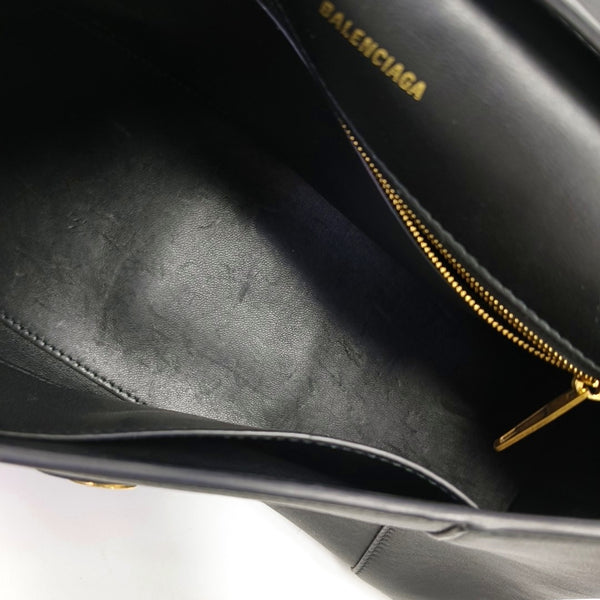 Downtown Medium Calfskin Black