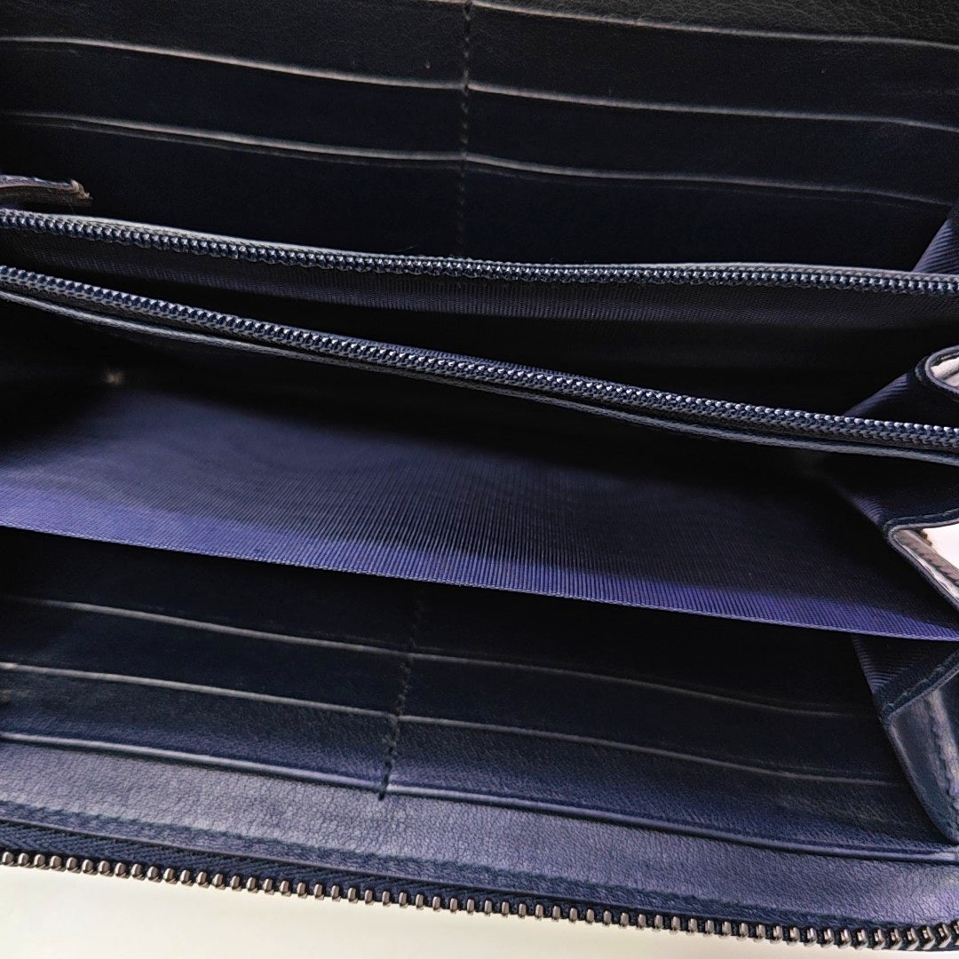 Calfskin Wallet Blue