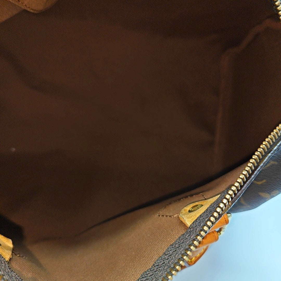SPEEDY 30 Monogram Coated Canvas Brown