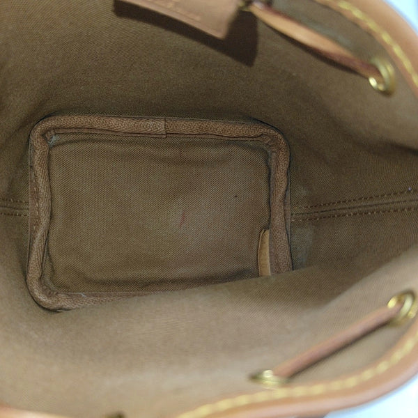 NÉONOÉ Nano Monogram Coated Canvas Brown