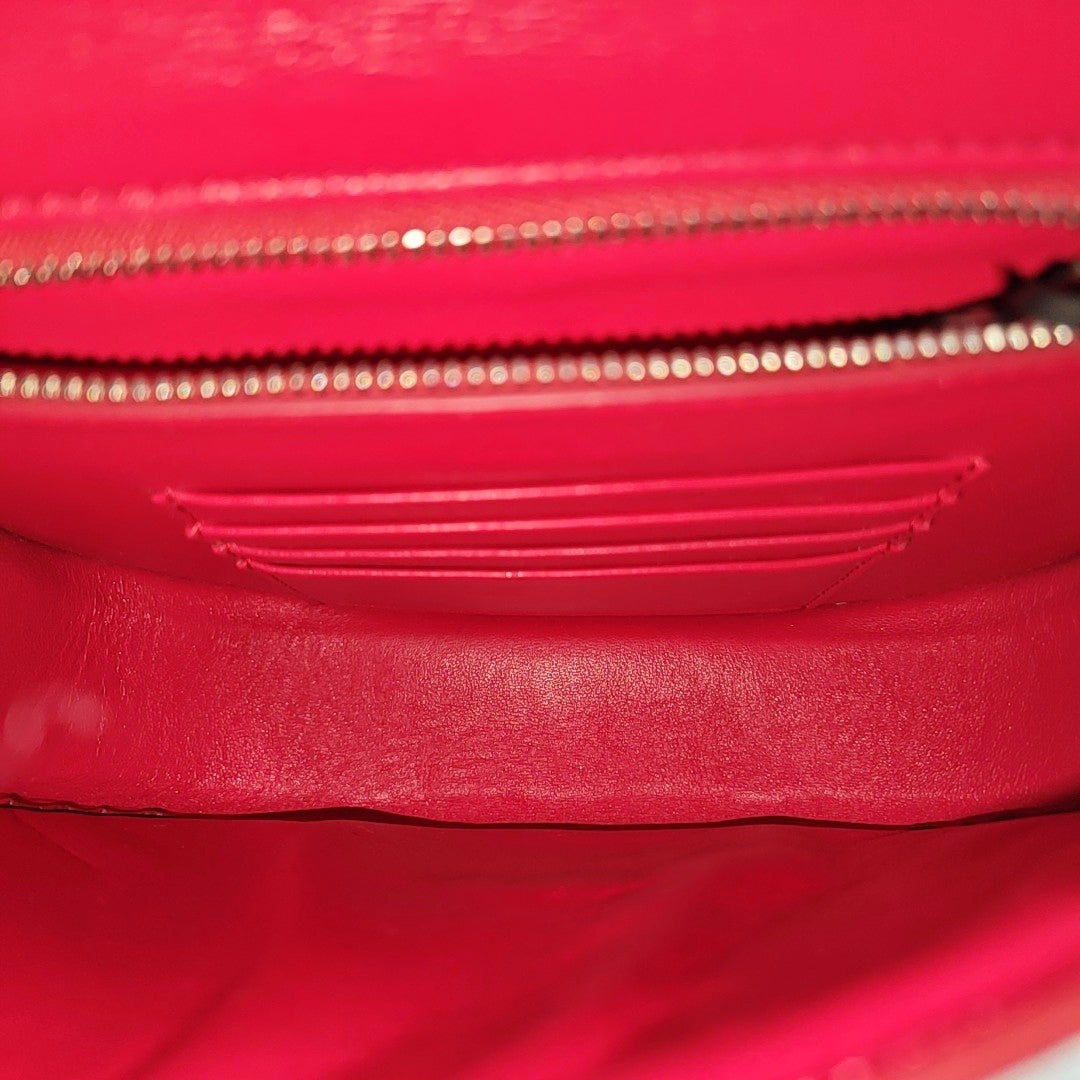 TROTTEUR Small Calfskin Red
