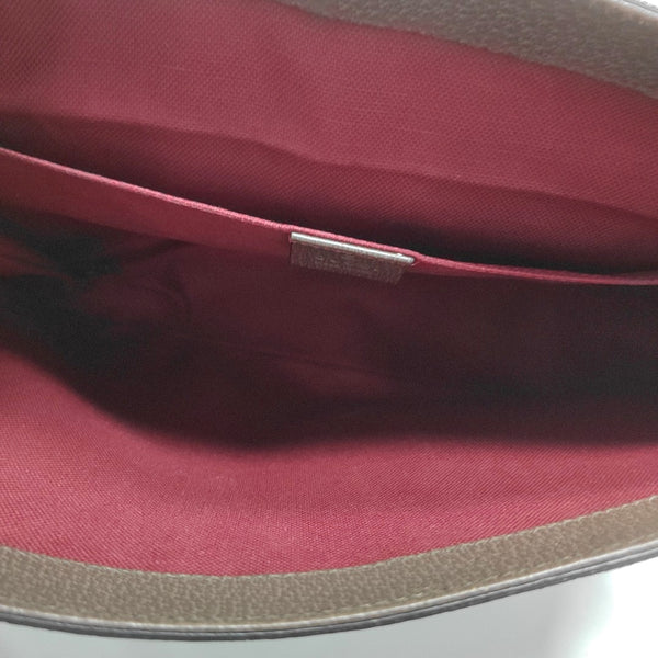 Monogram Coated Canvas Shoulder Bag Brown