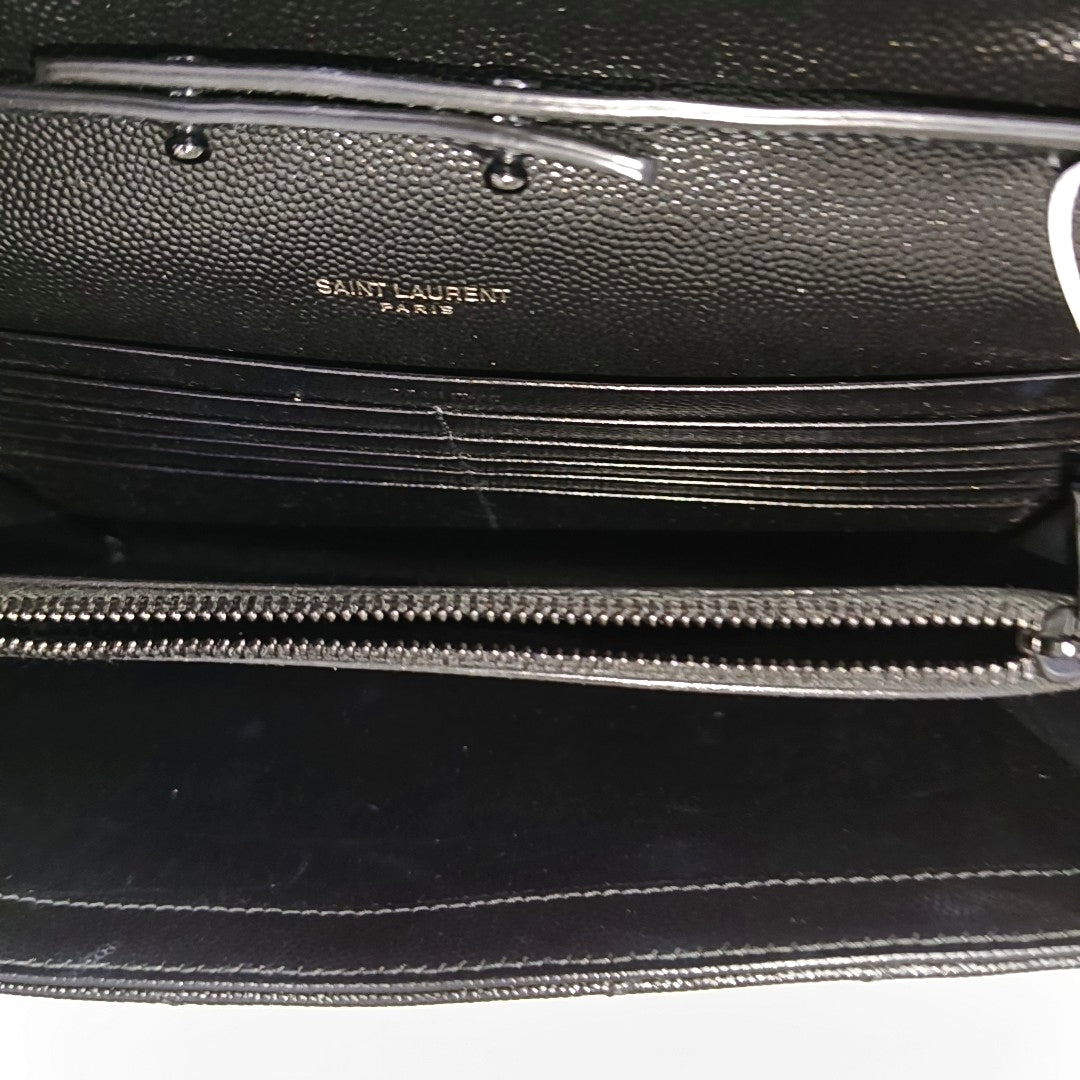 MONOGRAM Medium Chevron Calfskin Black