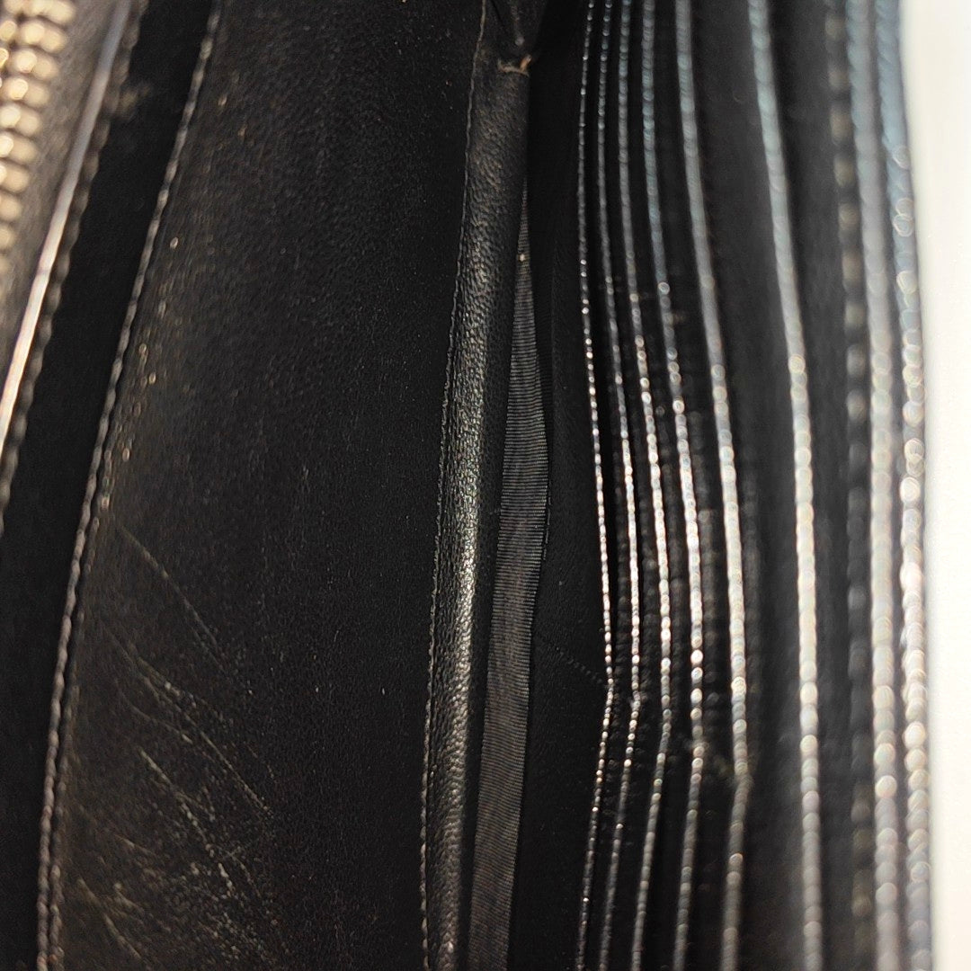 MONOGRAM Medium Chevron Calfskin Black