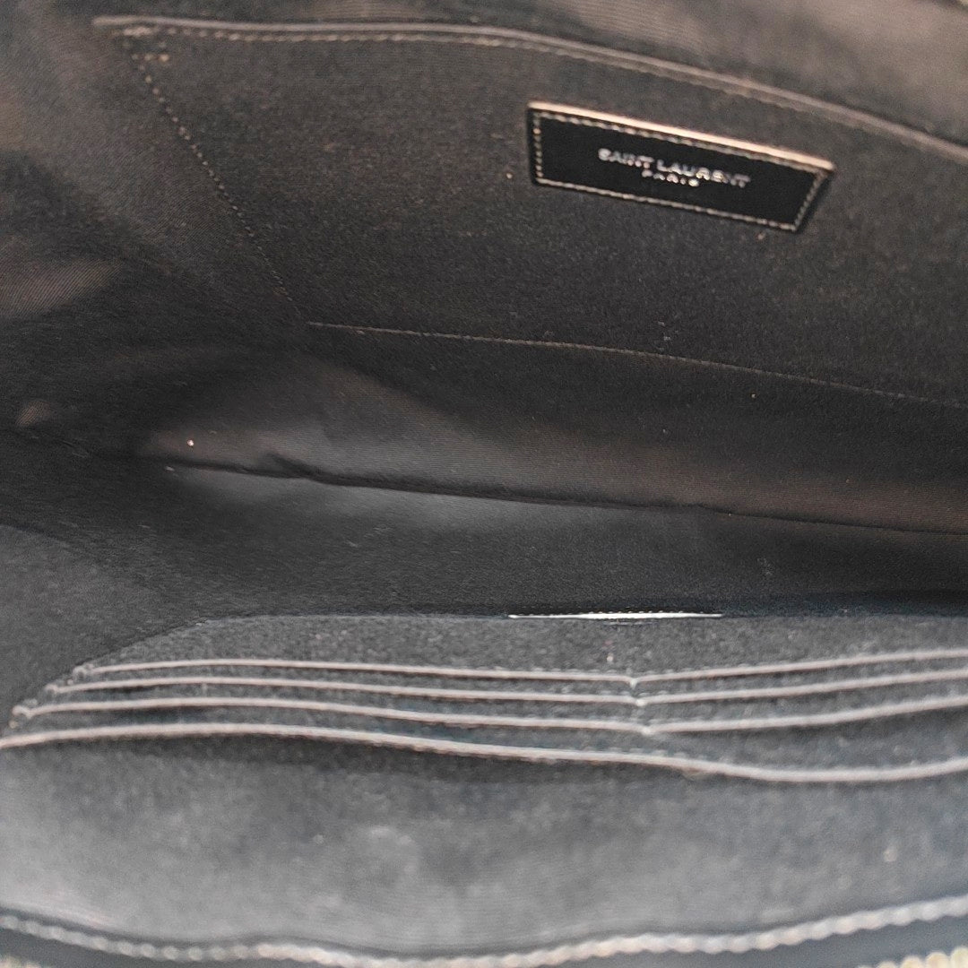 Quilted Calfskin Clutch Black