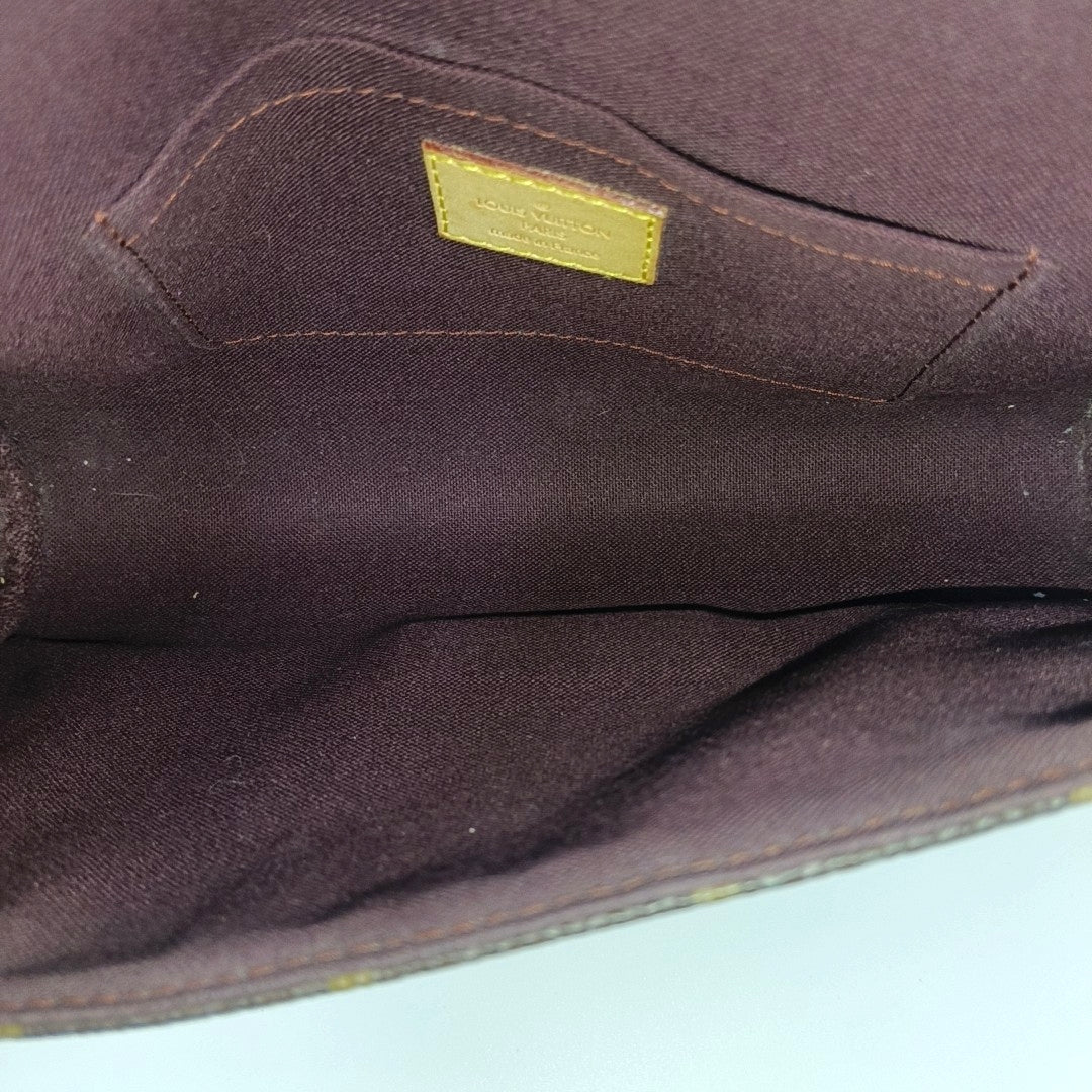 FAVORITE PM Monogram Coated Canvas Brown