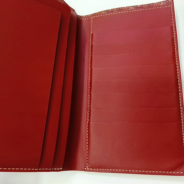 Saint-Marc Coated Canvas Red Wallet