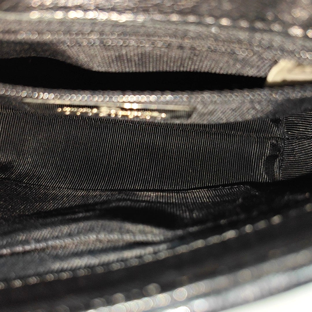Calfskin Shoulder Bag Black