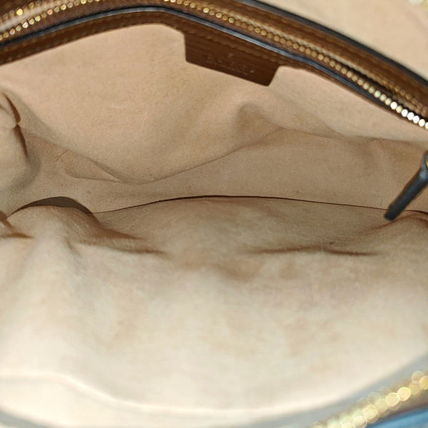 Authenticated pre-owned  Horsebit 1955 Small Coated Canvas Beige - Shoulder Bag at Looply