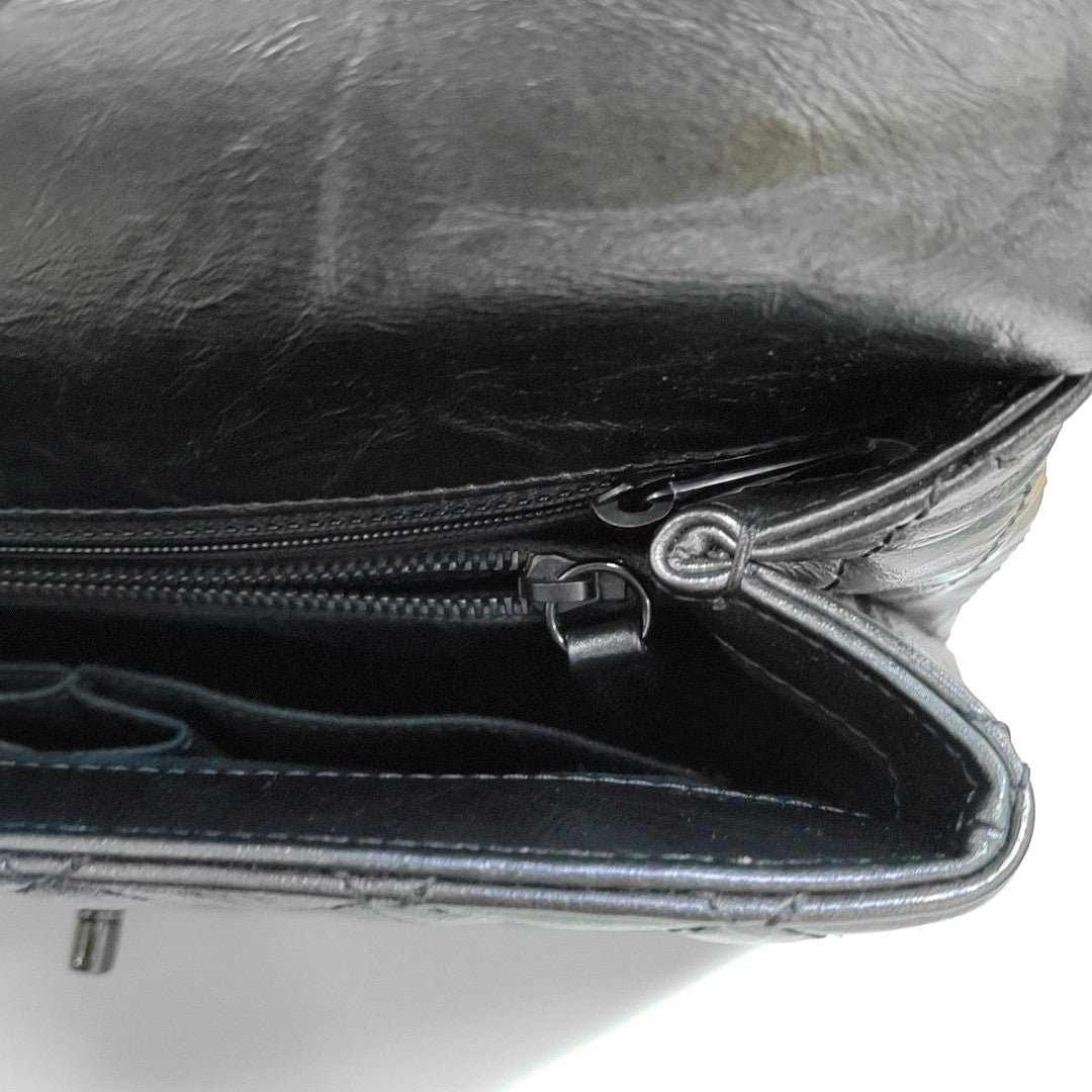 COCO HANDLE Medium Quilted Calfskin Gray