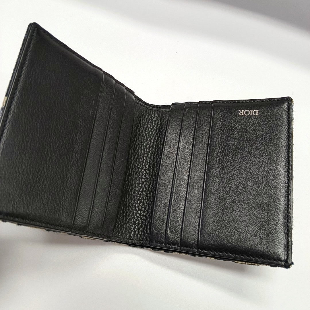 Oblique Canvas Wallet Blue