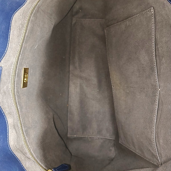 FF Tote Medium Calfskin Blue