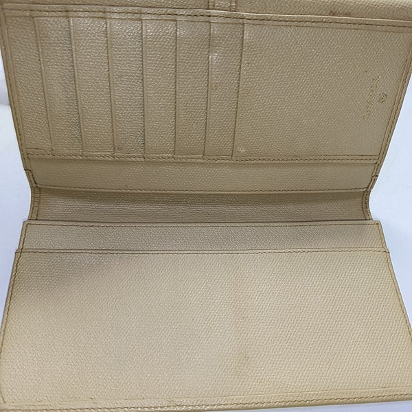 Grained Calfskin Wallet Yellow