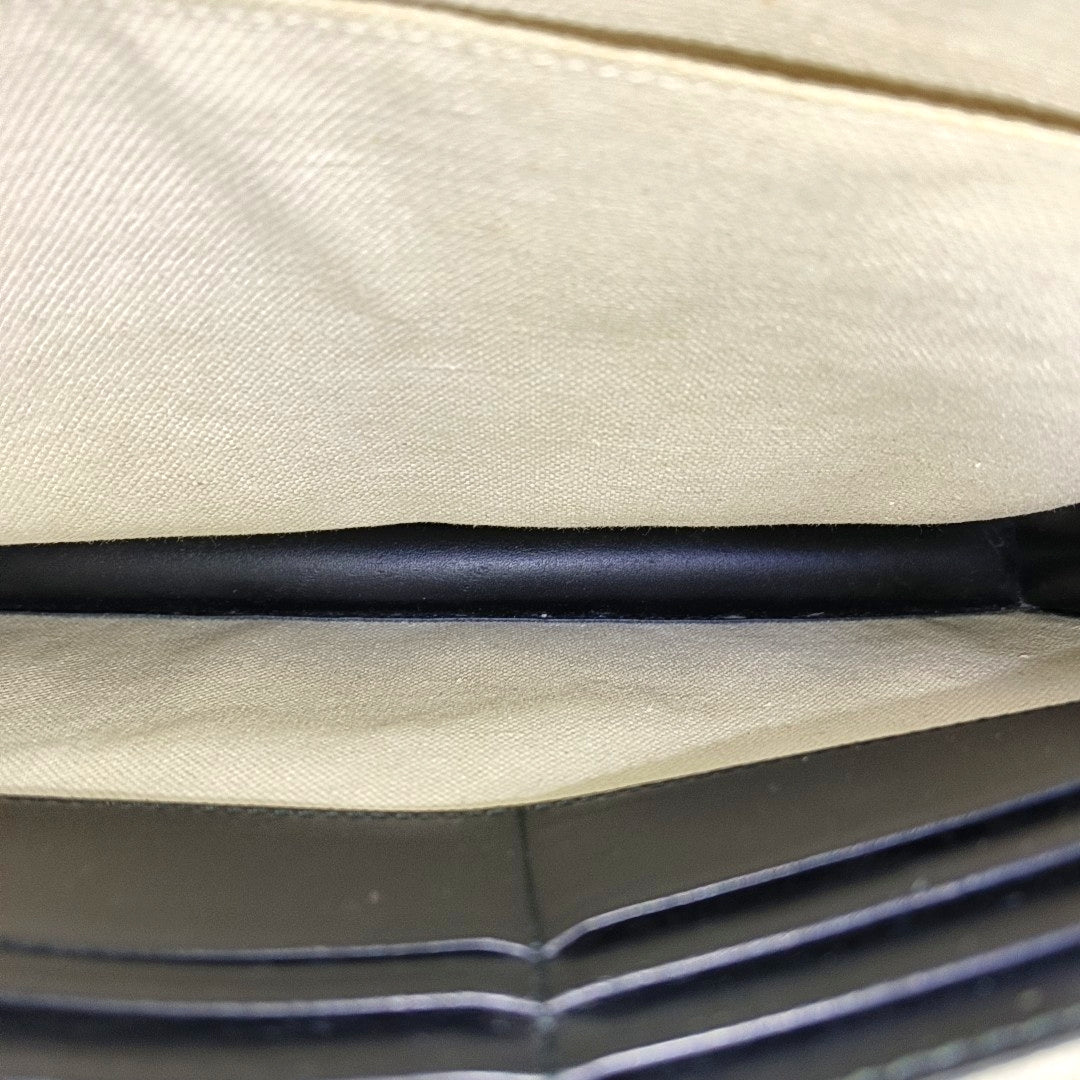 Coated Canvas Clutch Black