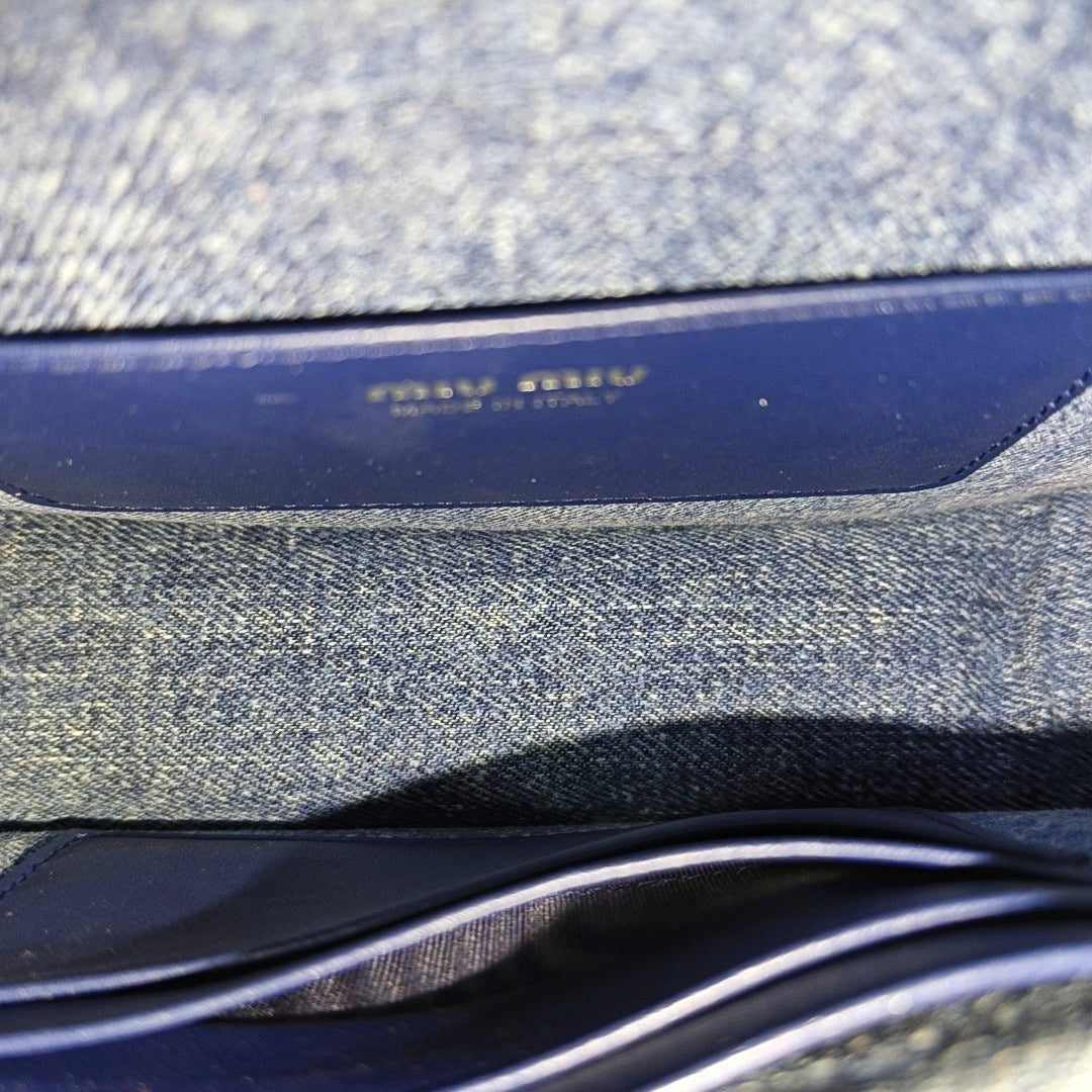 Matelassé Mini Denim Blue