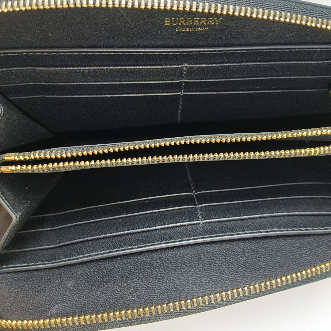 SHIELD Large Lambskin Black Wallet