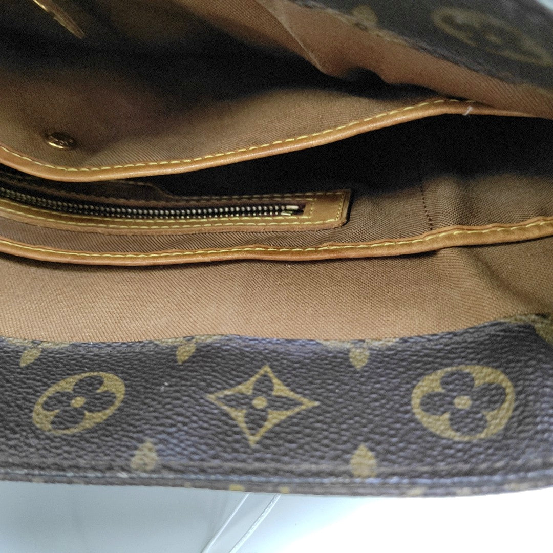 VINTAGE VAVIN GM Monogram Coated Canvas Brown