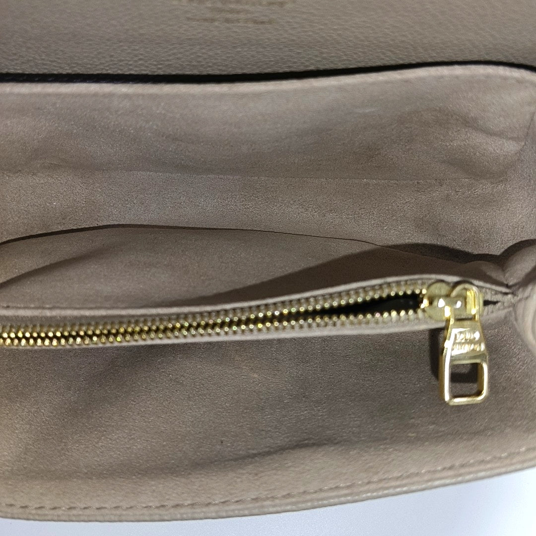 MÉTIS EAST WEST Monogram Calfskin Gray