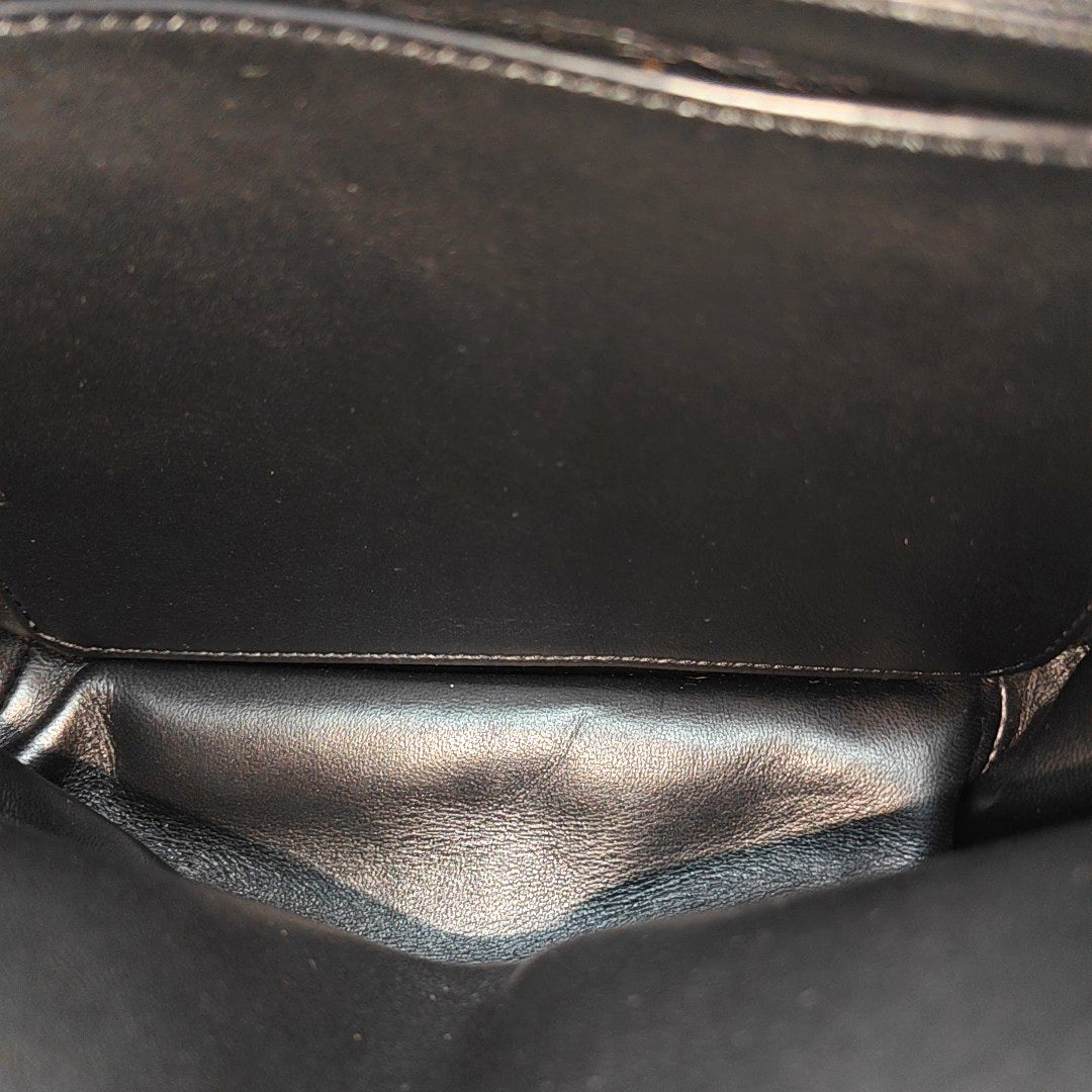 Quilted Lambskin Shoulder Bag Black