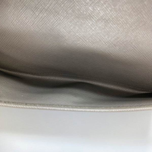 Fold Wallet Saffiano Calfskin Gray Wallet