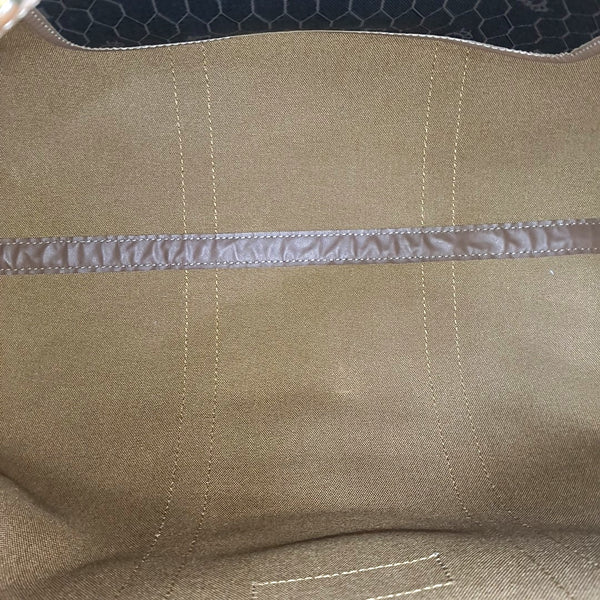 Oblique Coated Canvas Shoulder Bag Black
