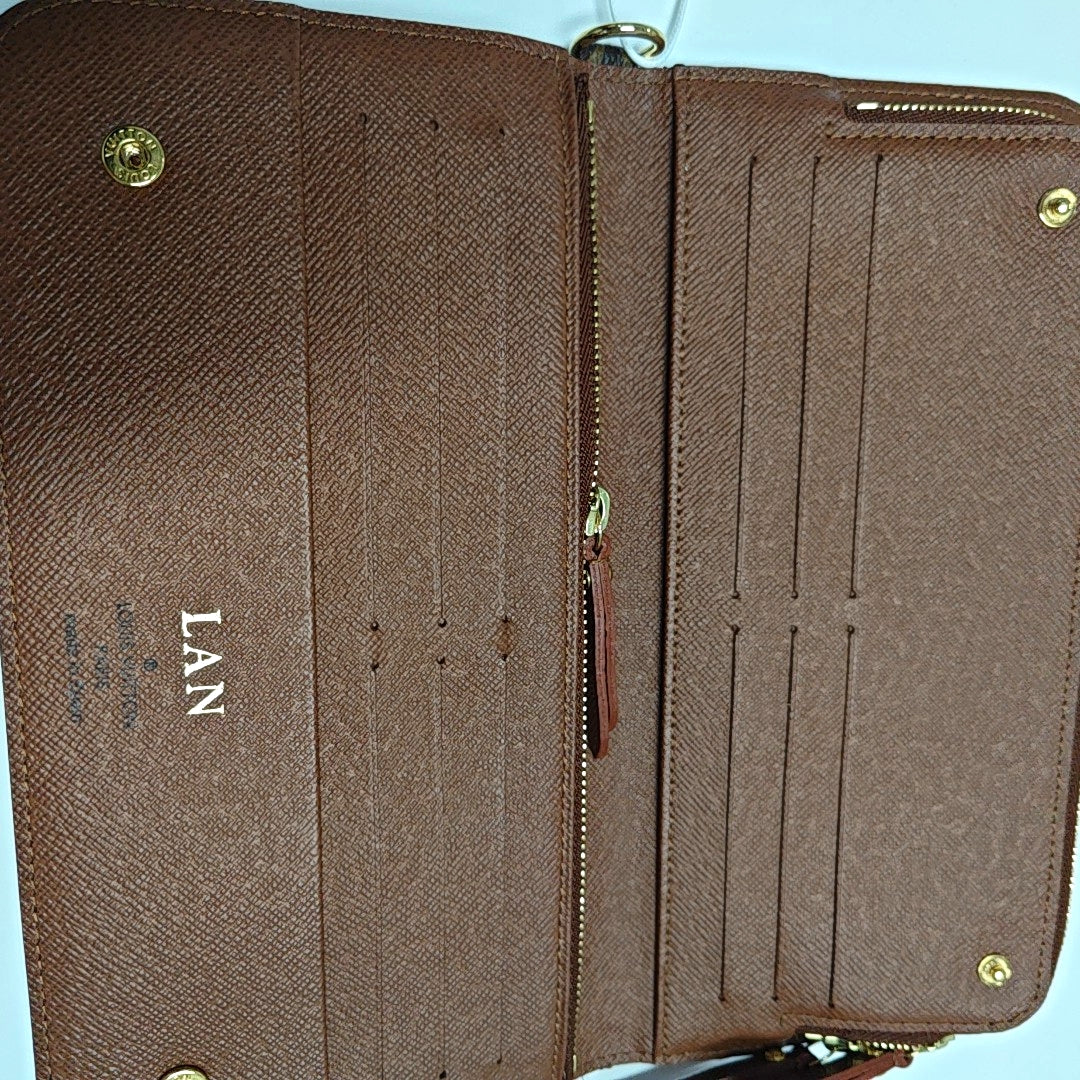 INSOLITE Monogram Coated Canvas Brown Wallet