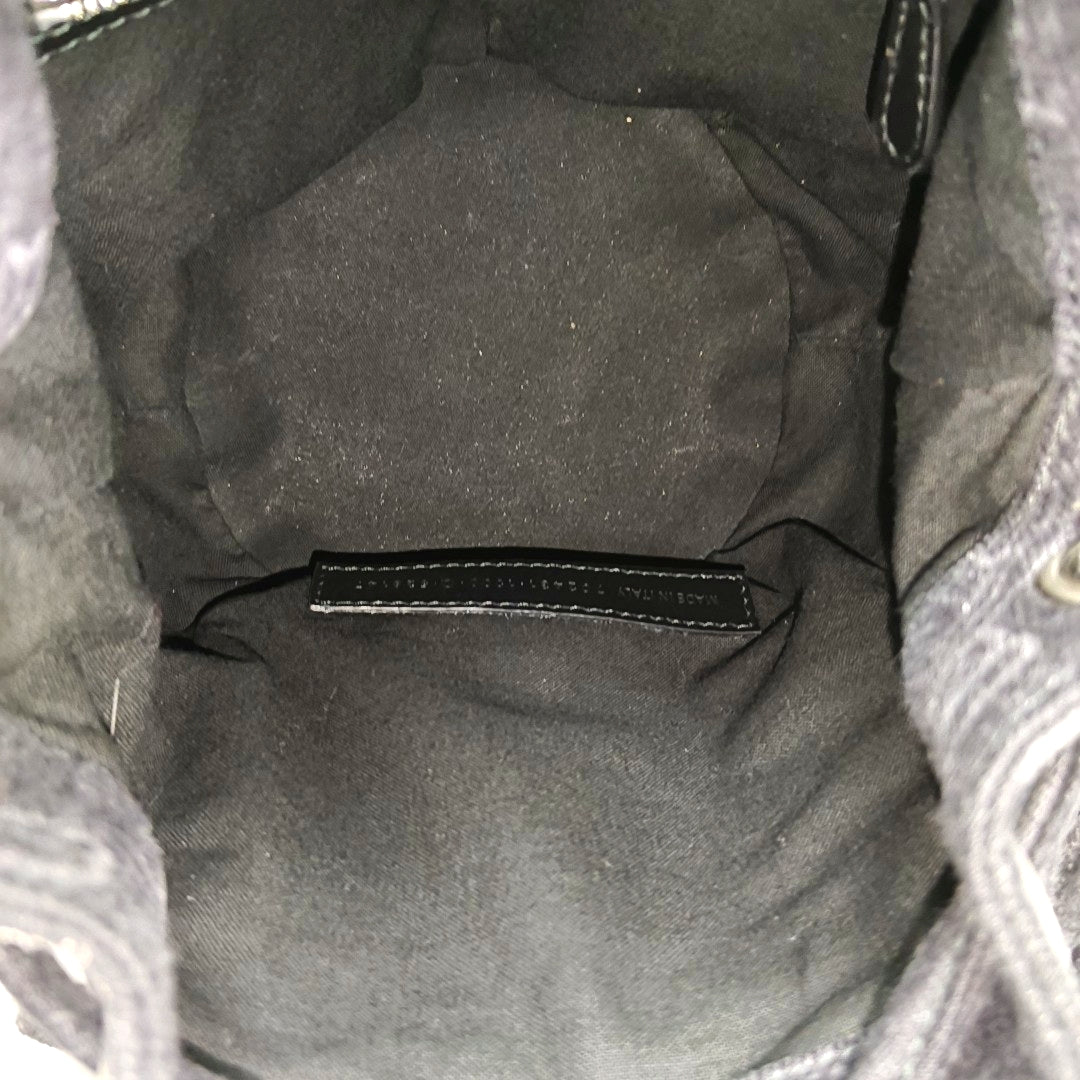 Fabric Bucket Bag Gray