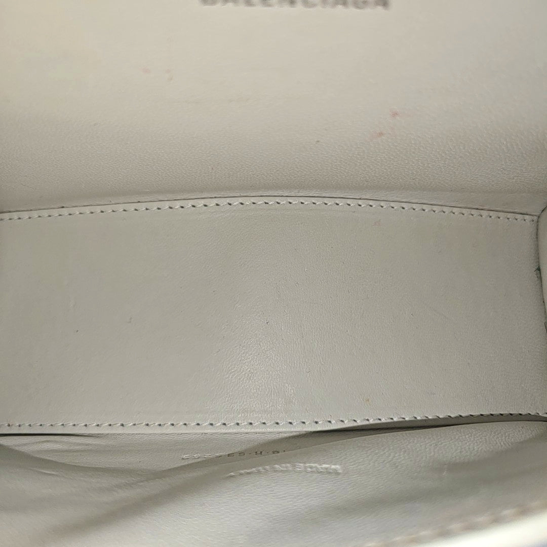 Hourglass XS Calfskin White