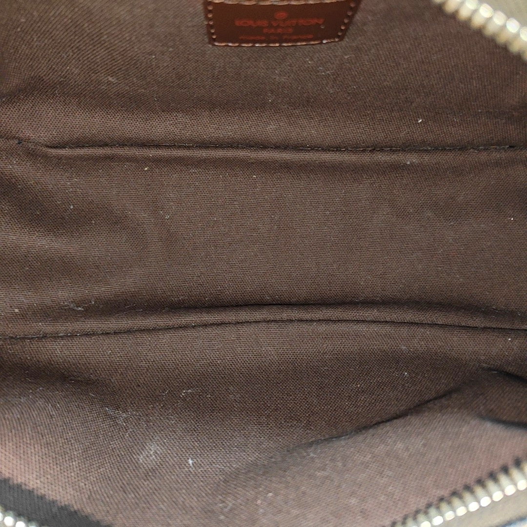 Damier Ebene Coated Canvas Shoulder Bag 25 Brown