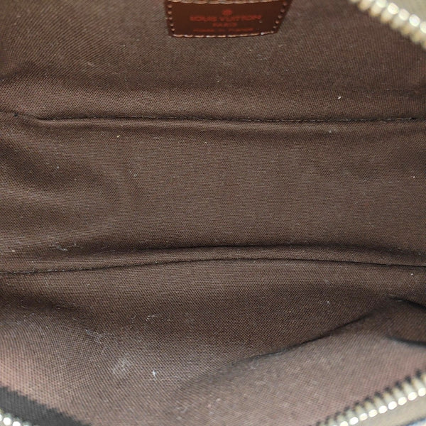 Damier Ebene Coated Canvas Shoulder Bag 25 Brown