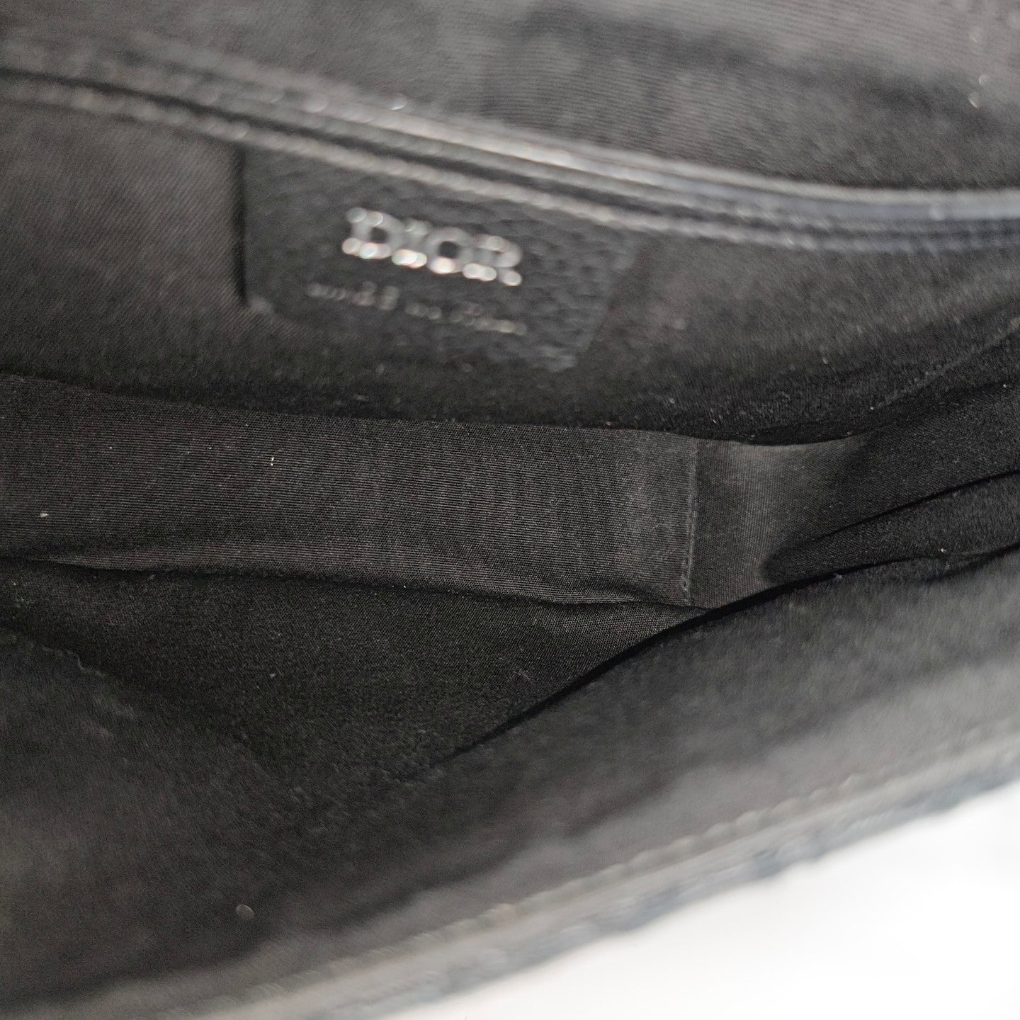 Saddle Small Oblique Canvas Black
