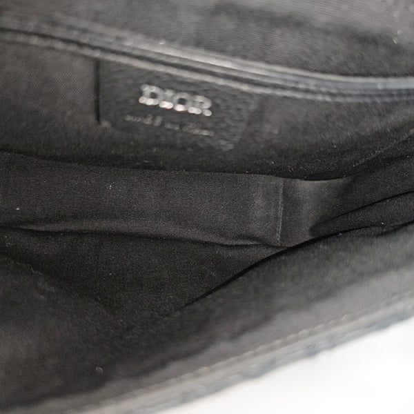 Saddle Small Oblique Canvas Black