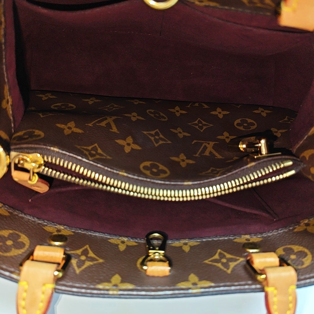 MONTAIGNE Monogram Coated Canvas Brown