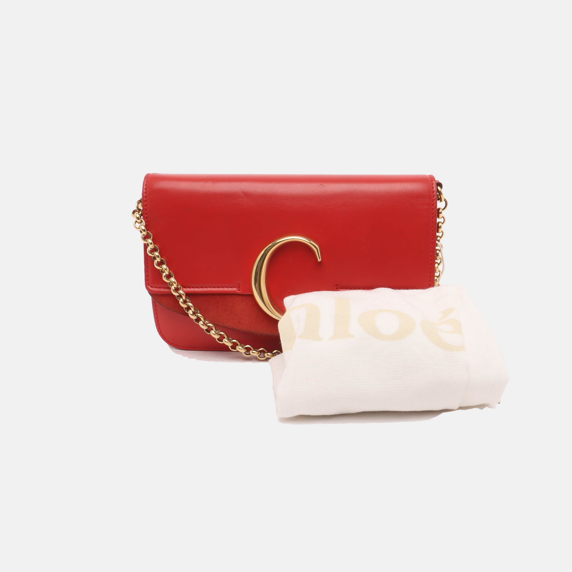 Chloé C Calfskin Red