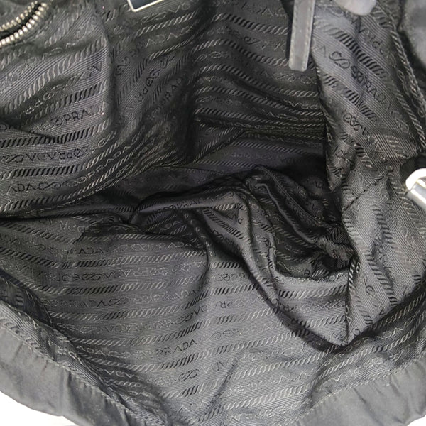 Nylon Shoulder Bag Black
