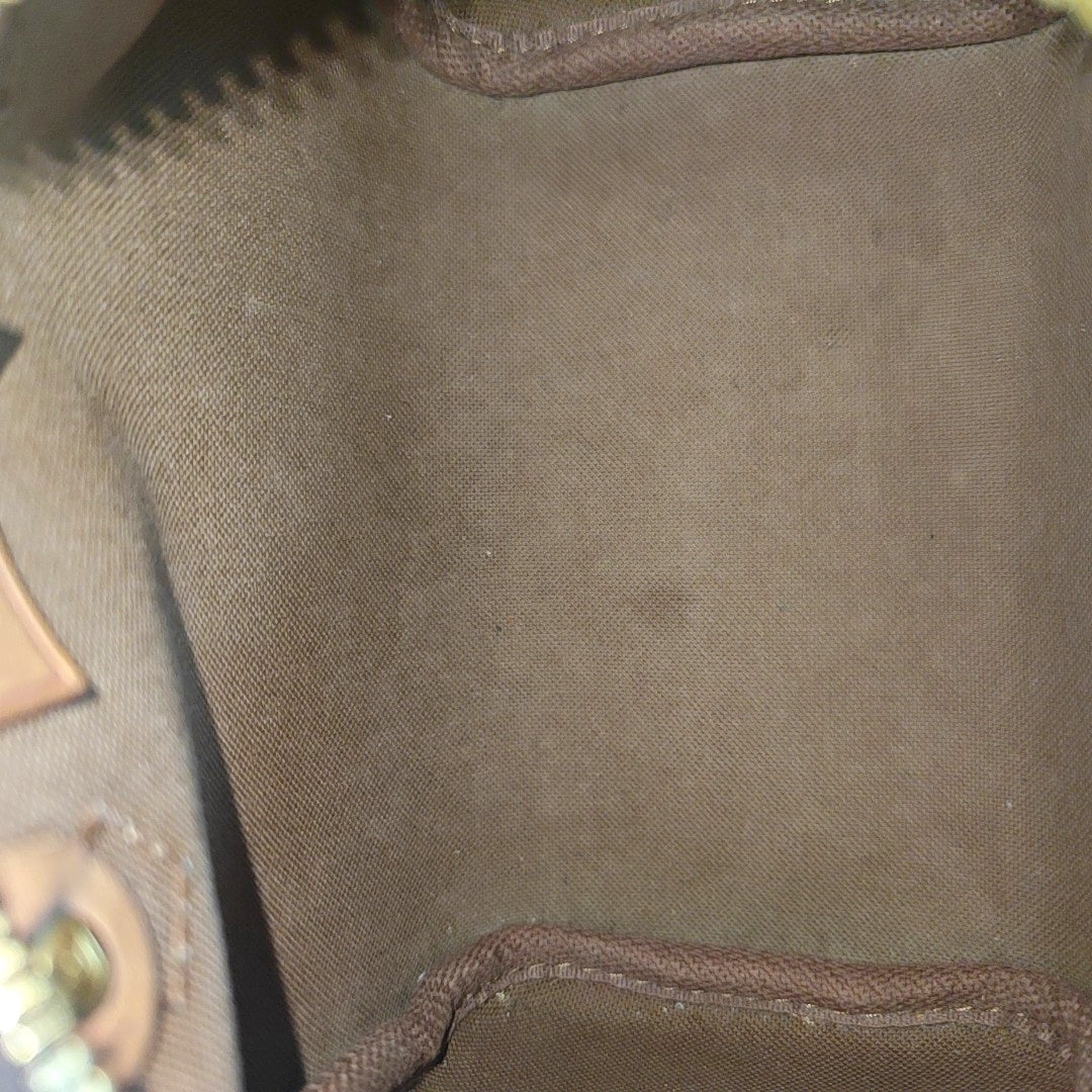 SPEEDY Nano Monogram Coated Canvas Brown