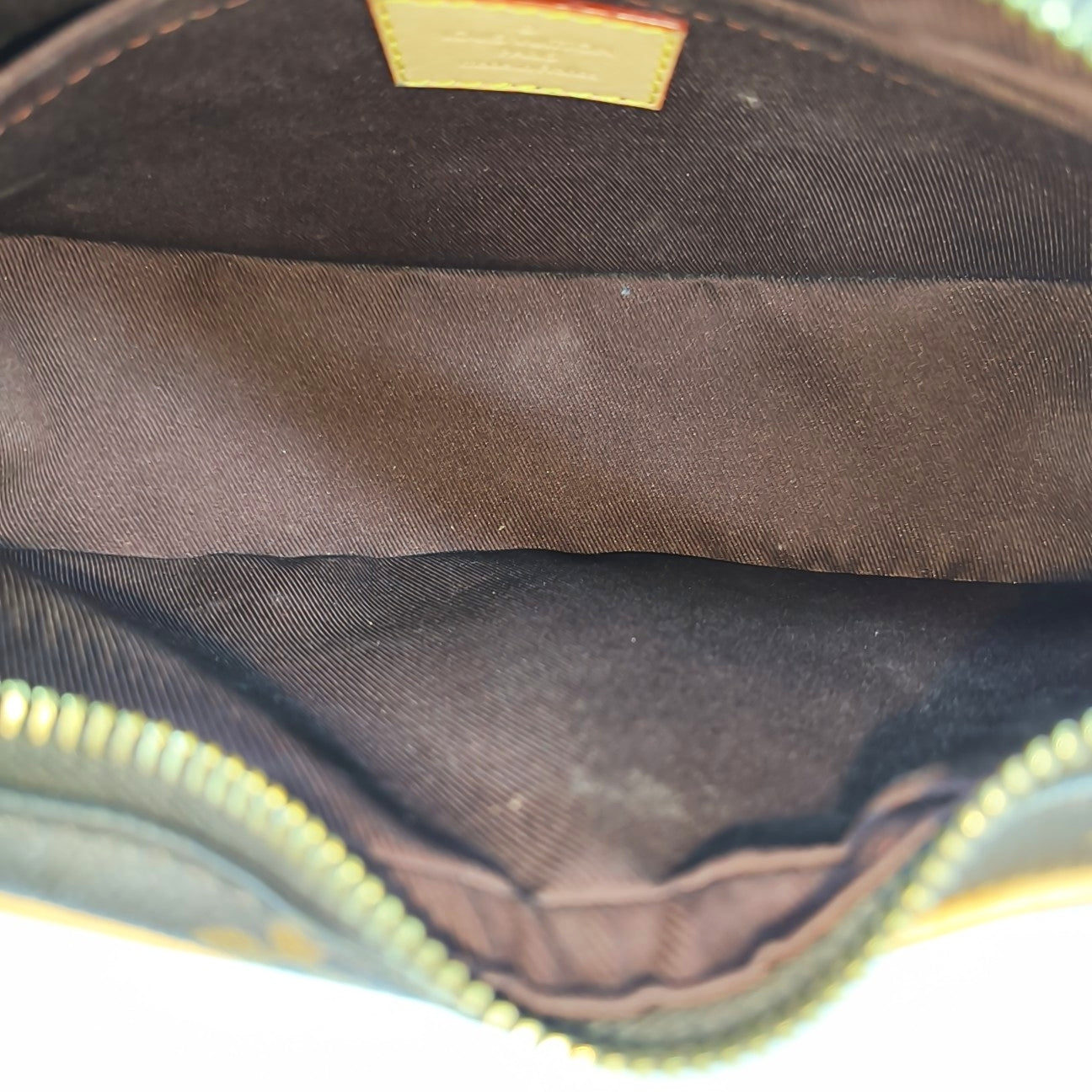 CROISSANT Monogram Coated Canvas Brown