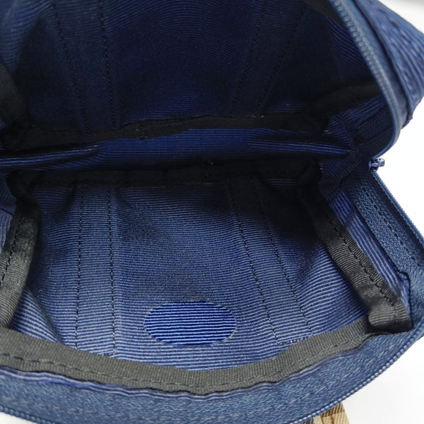 Fabric Top Handle Bag Blue