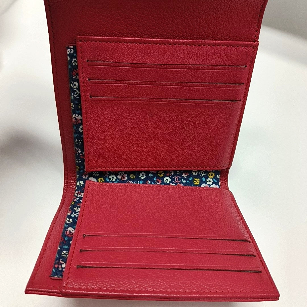 Calfskin Wallet Red