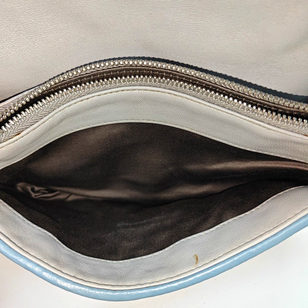 Crystal Quilted Lambskin Blue