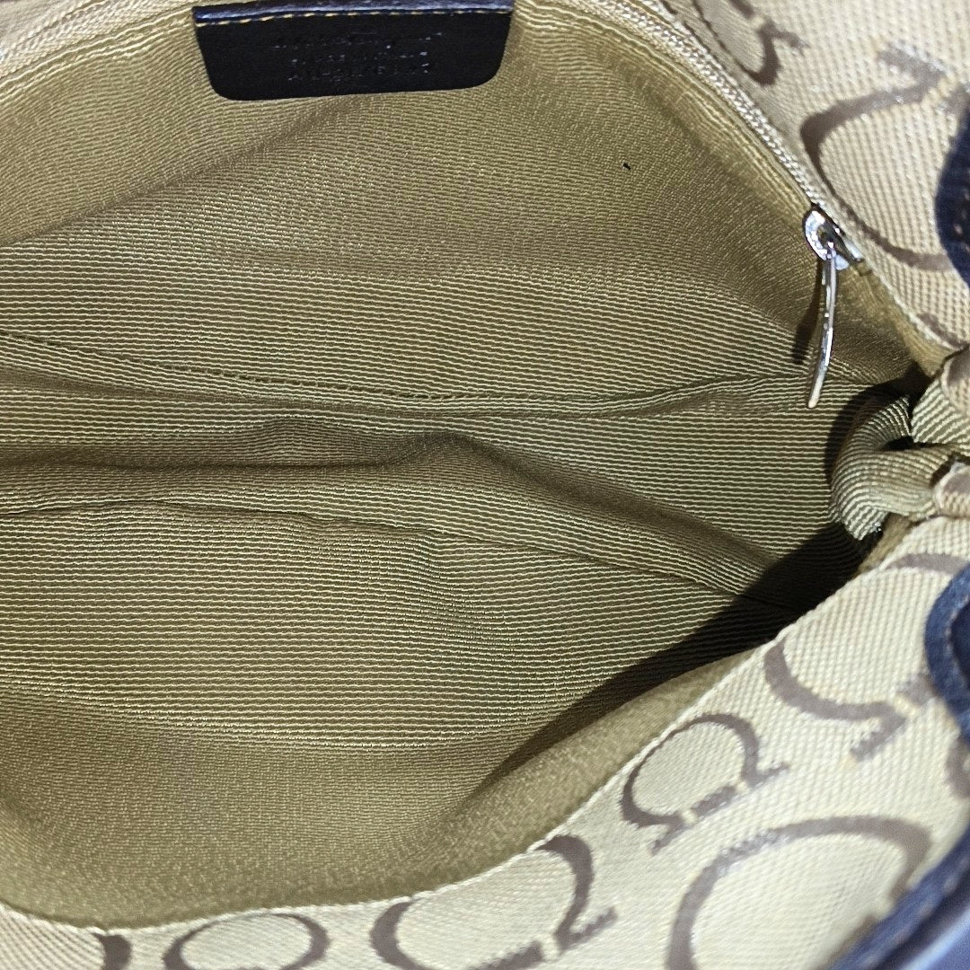 Canvas Top Handle Bag Brown