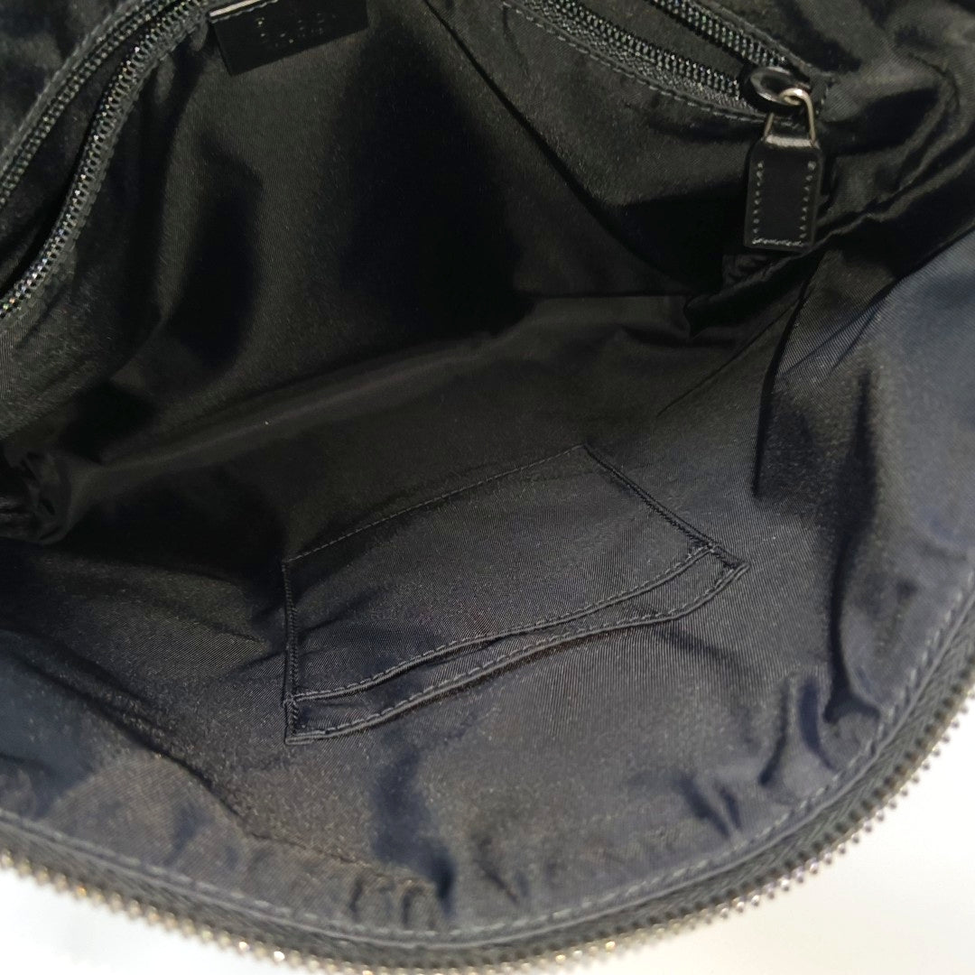 Fabric Shoulder Bag Black