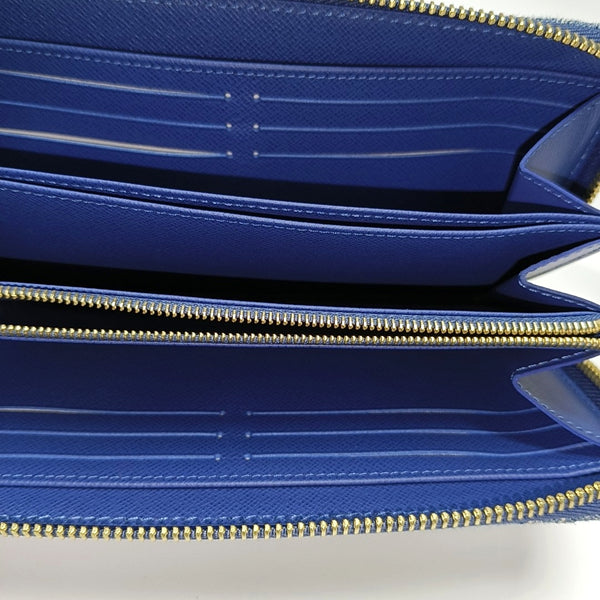 Monogram Fabric Wallet Blue