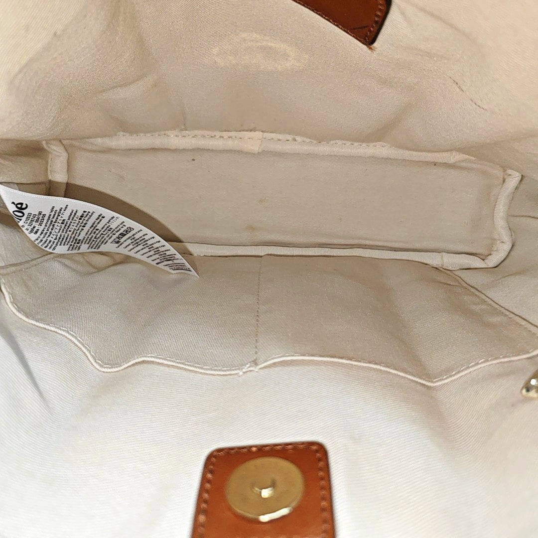 Fabric Shoulder Bag White