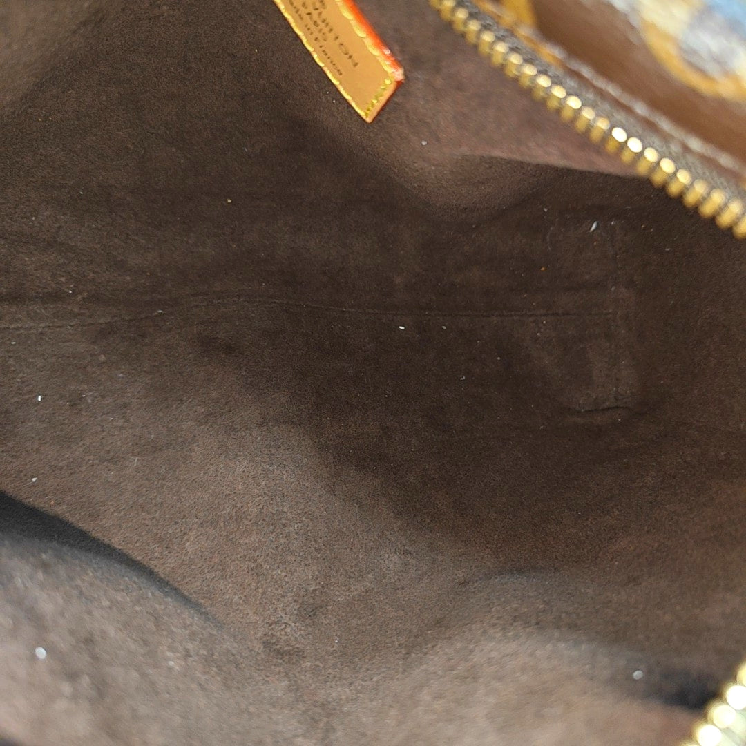 SIDE TRUNK MM Monogram Coated Canvas Brown