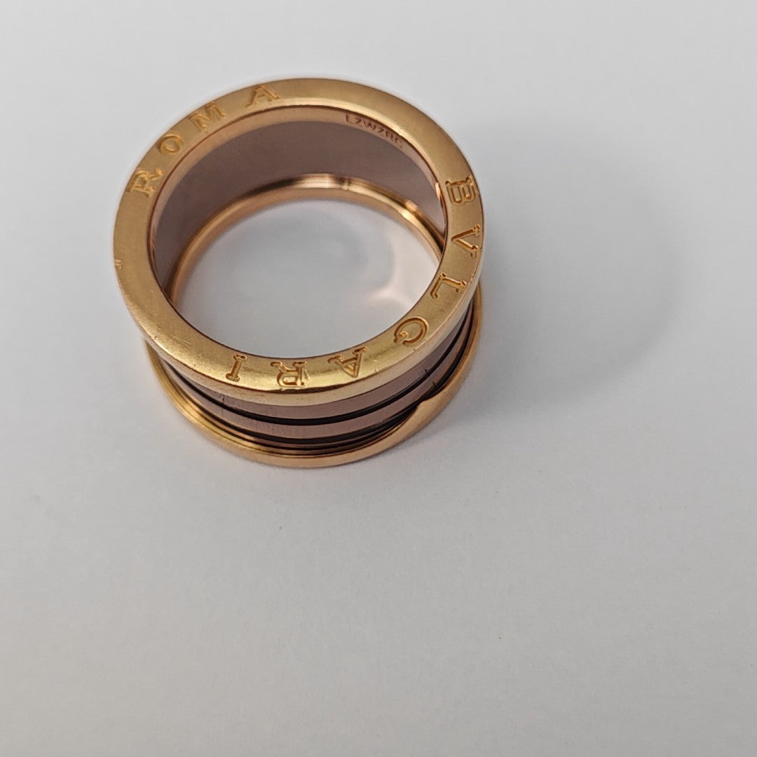 B.ZERO1 18k Rose Gold Ring EU 60