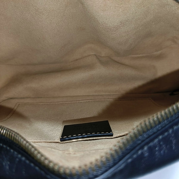 GG Marmont Small Quilted Calfskin Black