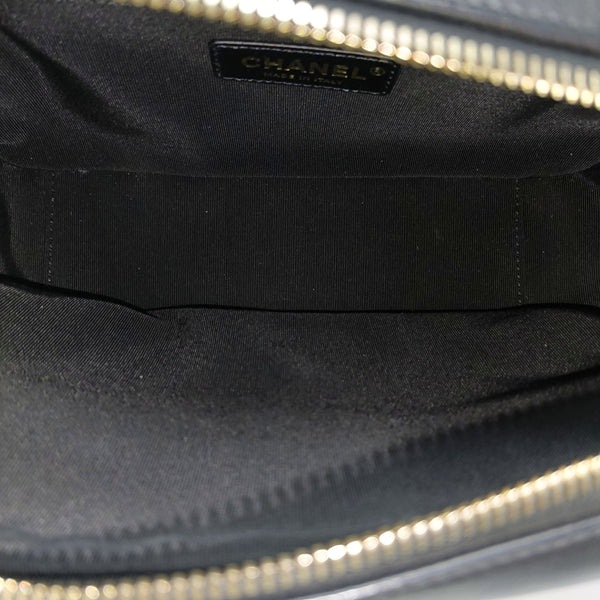 Quilted Calfskin Shoulder Bag Black